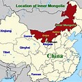 Inner Mongolia China Map