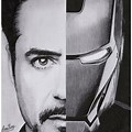 Iron Man 2 Drawings in Pencil