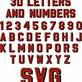 Jersey Number Font 3D