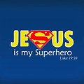 Jesus Is My Superhero Superman Logo