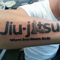Jiu Jitsu Tattoo Black and White