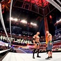 John Cena Choke Holds Rock Wrestlemania 28