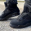Jordan 4S Black Cats From the Back