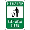 Keep Clean Cycle Sign