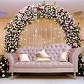 Kerala Christian Wedding Reception Flower Decoration