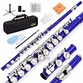 Kids Flute with Blue Flowers