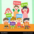 Kids Learning Language Cartoon