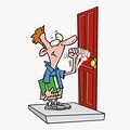 Knock On Door Cartoon