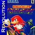Knuckles Chaotix Box Art PNG