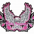 Lady Rider Biker Patches