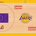 Los Angeles Lakers Court. Logo