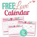 Love Calendar Months