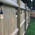 Low Voltage Outdoor Lighting On a Fence