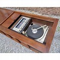 Magnavox Astro-Sonic Dark Wood Red Material Console Models