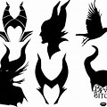 Maleficent Raven in Staff SVG