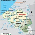 Map Showing Brussels Belgium