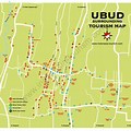 Map of Hotels in Ubud Bali