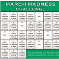 March Madness Fitness Challenge Calendar