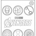 Marvel Logo Coloring Pages