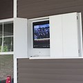 Metal-Frame Outdoor TV Cabinet