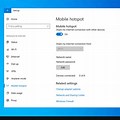 Microsoft Mobile Hotspot Not Working