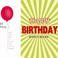Microsoft Office Birthday Card Template