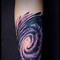 Milky Way Andromeda Galaxy Tattoo