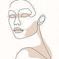 Minimal Face Art Drawing Ideas