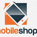 Mobile Store Logo Design PNG