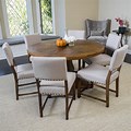 Modern Farmhouse Dining Room with Round Table