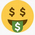 Money. Emoji Black Background