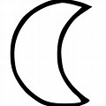 Moon Clip Art Black and White