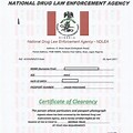 NDLEA Clearance Certificate