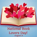 National Book Lovers Day Clip Art