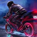 Neon Motorcycle Desktop Wallpaper