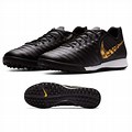 Nike Black and Gold Soccer Turf Shoes