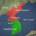 North and South Korea Split