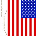 Number 13 in American Flag Print