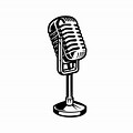 Old School Microphone SVG