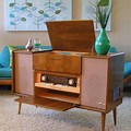Old-Fashioned Console Radio