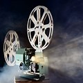 Old-Fashioned Film Projector