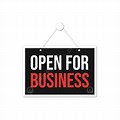 Open for Business Sign PNG