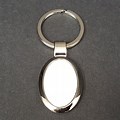 Oval Metal Keychain