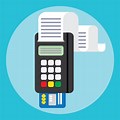 POS System Line Vector Image