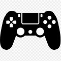 PS4 Black and White Game Controller Image
