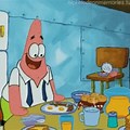 Patrick On a Dinner Plate Spongebob Meme