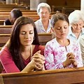 People Praying at Church