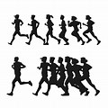 People Run Race Silhouette
