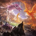 Phoenix vs Dragon Wallpaper