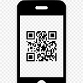 Phone with QR Code Clip Art